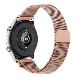 For Honor Watch GS 3 22mm Milan Chain Metal Watch Band(Rose Gold)