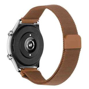 For Honor Watch GS 3 22mm Milan Chain Metal Watch Band(Brown)