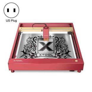 XTOOL D1 Pro-10W High Accuracy DIY Laser Engraving & Cutting Machine, Plug Type:US Plug(Golden Red)