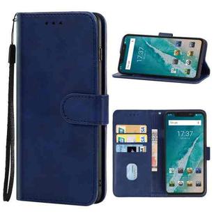 For Blackview BV9600 / BV9600 Pro Leather Phone Case(Blue)