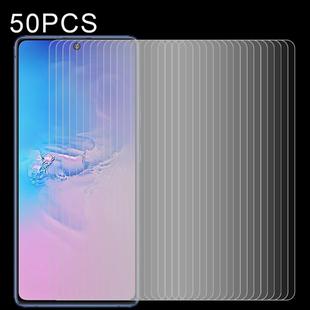 For Galaxy S10 Lite 50 PCS 0.26mm 9H 2.5D Explosion-proof Non-full Screen Tempered Glass Film