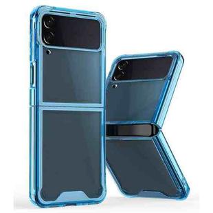 For Samsung Galaxy Z Flip4 Acrylic + TPU Transparent Protective Phone Case(Blue)
