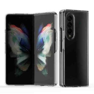 For Samsung Galaxy Z Fold3 5G Acrylic + TPU Transparent Protective Phone Case(Black)