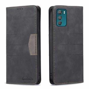 For Motorola Moto G42 4G Magnetic Splicing Leather Phone Case(Black)
