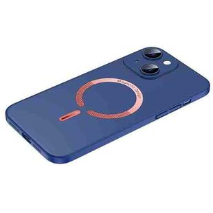 For iPhone 14 Cool Series Magsafe Magnetic Frosted PC Phone Case (Navy Blue)