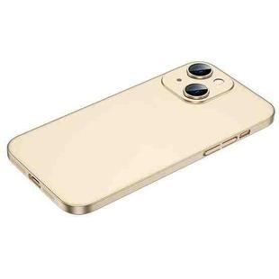 For iPhone 14 Plus Cool Series Frosted PC Phone Case (Champagne Gold)