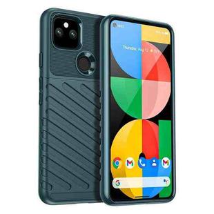 For Google Pixel 5 Thunderbolt Shockproof TPU Protective Soft Phone Case(Green)