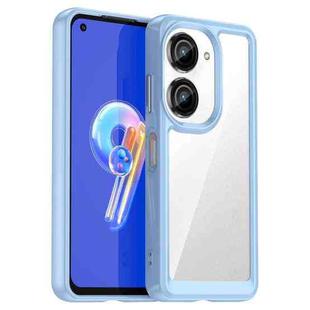 For Asus ZenFone 9 Colorful Series Acrylic + TPU Phone Case(Blue)