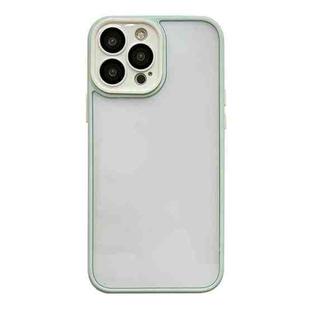 For iPhone 13 Skin Feel Acrylic TPU Phone Case(Light Green)