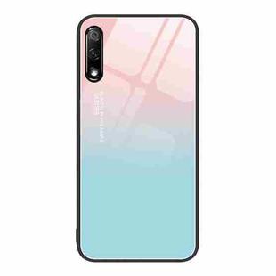 For Honor 9X Colorful Painted Glass Phone Case(Blue Sky)