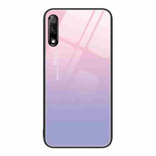 For Honor 9X Colorful Painted Glass Phone Case(Purple Sky)