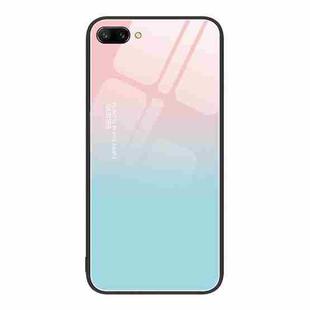 For Honor 10 Colorful Painted Glass Phone Case(Blue Sky)