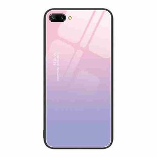 For Honor 10 Colorful Painted Glass Phone Case(Purple Sky)