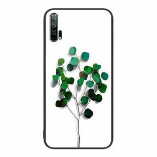 For Honor 20 Pro Colorful Painted Glass Phone Case(Sapling)