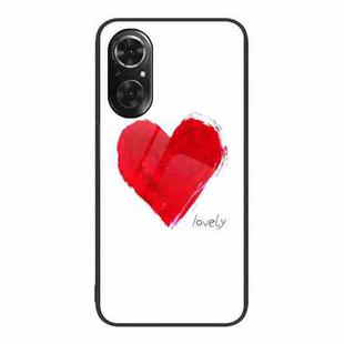 For Honor 50 SE Colorful Painted Glass Phone Case(Love)