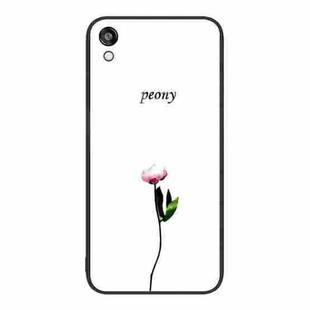 For Honor Play 3e Colorful Painted Glass Phone Case(A Flower)