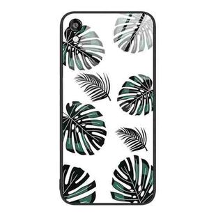 For Honor Play 3e Colorful Painted Glass Phone Case(Banana Leaf)