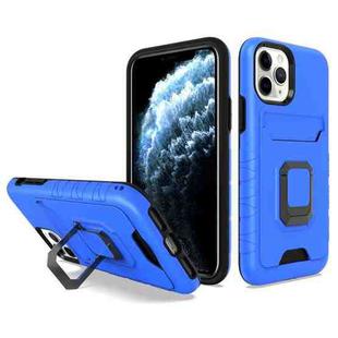 For iPhone 11 Pro Card Shield Magnetic Holder Phone Case (Royal Blue)
