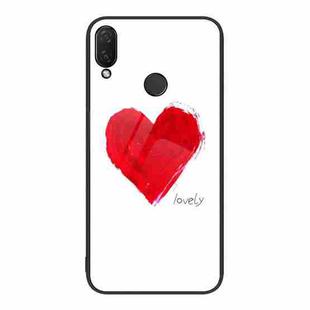 For Huawei nova 3i Colorful Painted Glass Phone Case(Love)