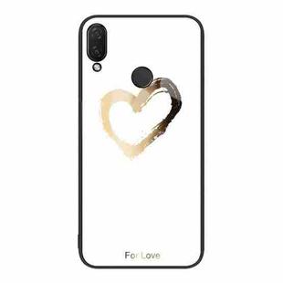 For Huawei nova 3i Colorful Painted Glass Phone Case(Golden Love)
