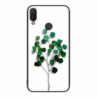 For Huawei nova 3i Colorful Painted Glass Phone Case(Sapling)