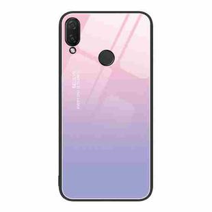 For Huawei nova 3i Colorful Painted Glass Phone Case(Purple Sky)