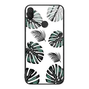 For Huawei nova 3i Colorful Painted Glass Phone Case(Banana Leaf)