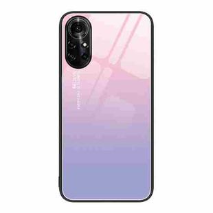 For Huawei nova 8 Pro 4G Colorful Painted Glass Phone Case(Purple Sky)