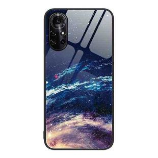 For Huawei nova 8 Pro 4G Colorful Painted Glass Phone Case(Starry Sky)