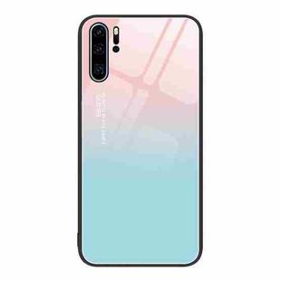 For Huawei P30 Pro Colorful Painted Glass Phone Case(Blue Sky)