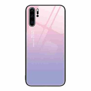 For Huawei P30 Pro Colorful Painted Glass Phone Case(Purple Sky)
