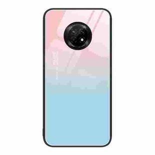 For Huawei Enjoy 20 Plus 5G Colorful Painted Glass Phone Case(Blue Sky)