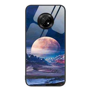 For Huawei Enjoy 20 Plus 5G Colorful Painted Glass Phone Case(Moon Hill)