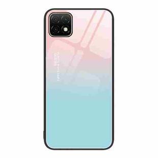 For Huawei Enjoy 20 5G Colorful Painted Glass Phone Case(Blue Sky)