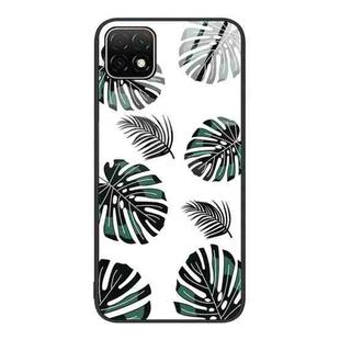 For Huawei Enjoy 20 5G Colorful Painted Glass Phone Case(Banana Leaf)