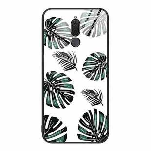 For Huawei Maimang 6 Colorful Painted Glass Phone Case(Banana Leaf)