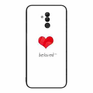 For Huawei Maimang 7 Colorful Painted Glass Phone Case(Red Heart)