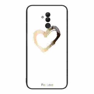 For Huawei Maimang 7 Colorful Painted Glass Phone Case(Golden Love)