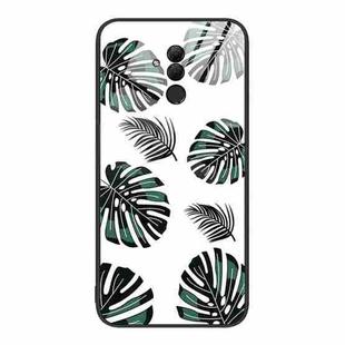 For Huawei Maimang 7 Colorful Painted Glass Phone Case(Banana Leaf)