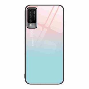 For Huawei Maimang 10 Colorful Painted Glass Phone Case(Blue Sky)