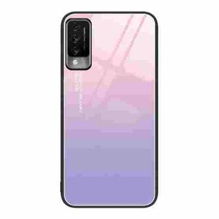 For Huawei Maimang 10 Colorful Painted Glass Phone Case(Purple Sky)