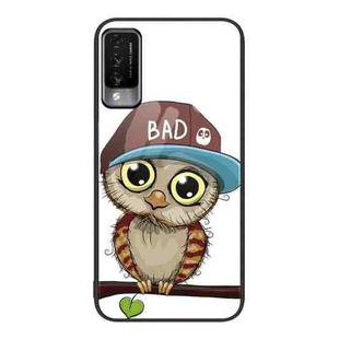 For Huawei Maimang 10 Colorful Painted Glass Phone Case(Owl)