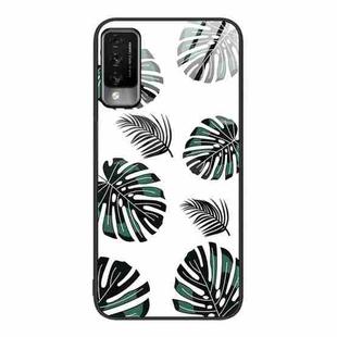 For Huawei Maimang 10 Colorful Painted Glass Phone Case(Banana Leaf)