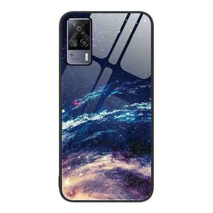 For vivo S9e Colorful Painted Glass Phone Case(Starry Sky)