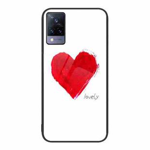 For vivo S9 Colorful Painted Glass Phone Case(Love)
