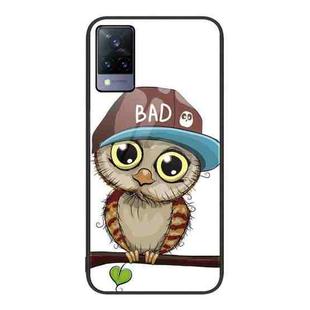 For vivo S9 Colorful Painted Glass Phone Case(Owl)