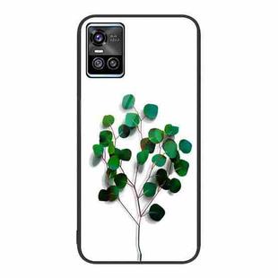 For vivo S10 Colorful Painted Glass Phone Case(Sapling)