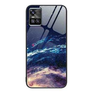 For vivo S10 Colorful Painted Glass Phone Case(Starry Sky)