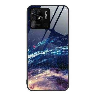 For Xiaomi Redmi 10C Colorful Painted Glass Phone Case(Starry Sky)
