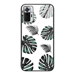For Xiaomi Redmi Note 10 Pro 4G Colorful Painted Glass Phone Case(Banana Leaf)